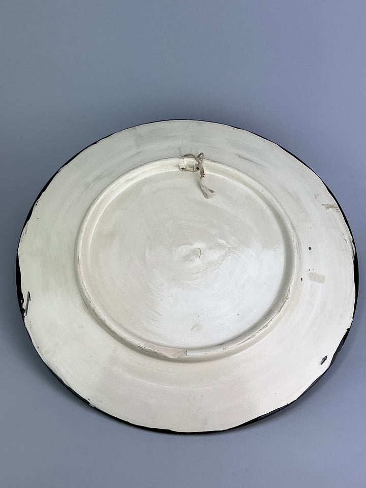 Piatto da parete in ceramica decorata stile marocchino Safi