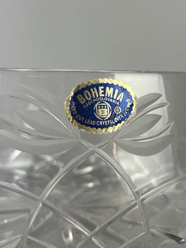 Centrotavola cristallo lavorato Bohemia