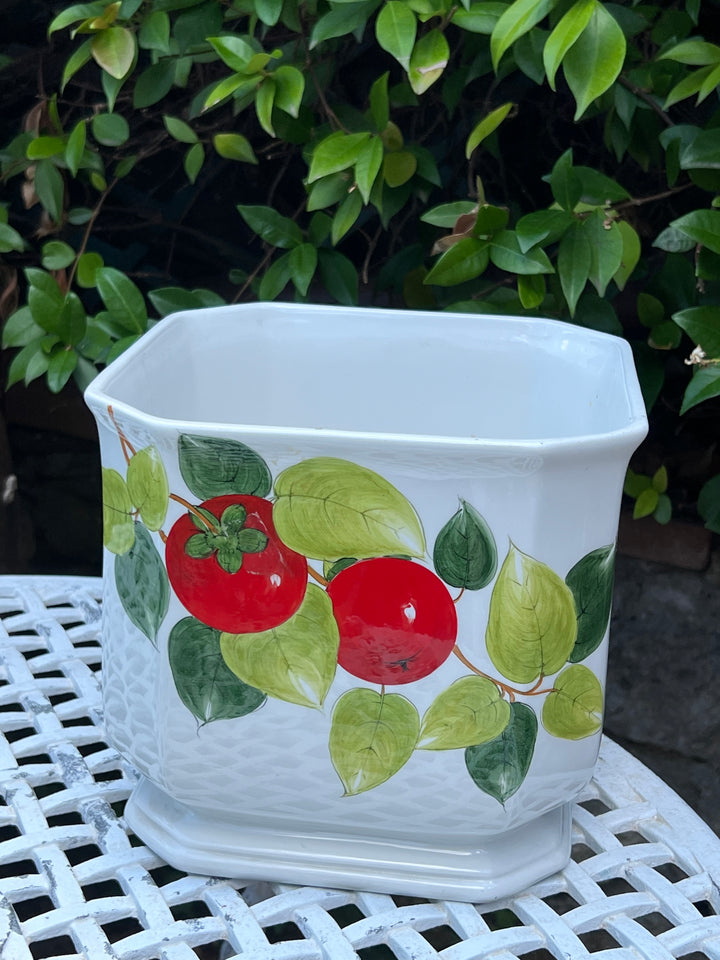 Cachepot in ceramica Ceramica d’Este decoro pomodori