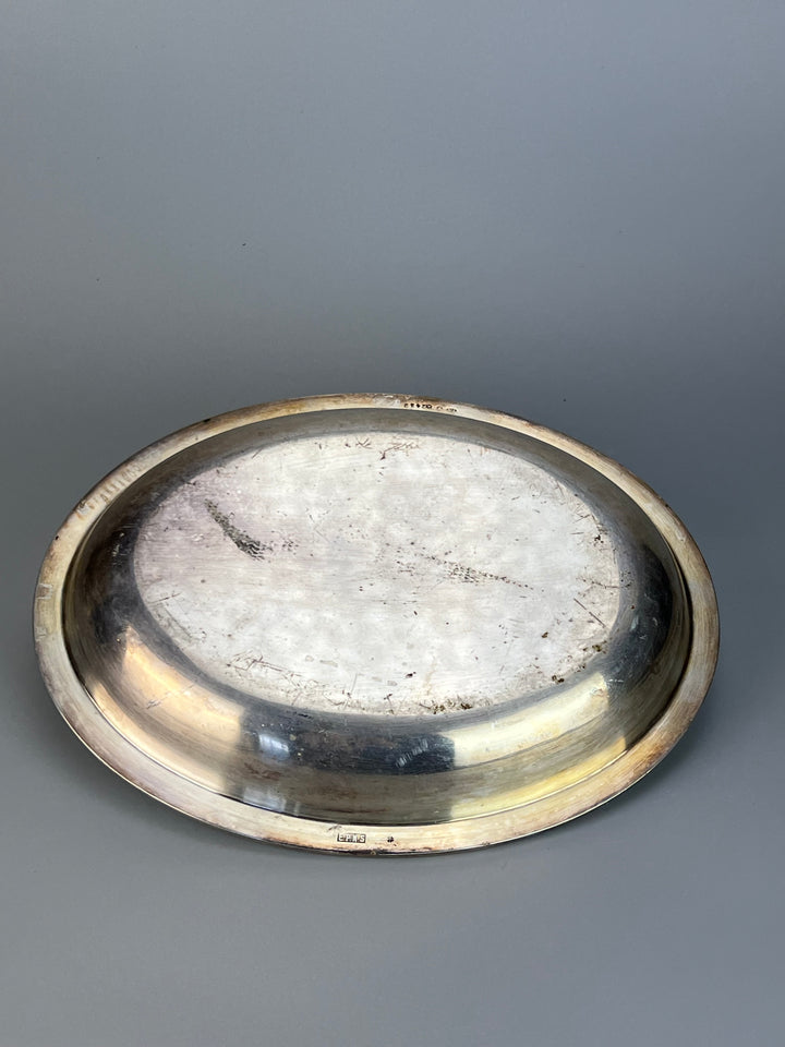 Legumiera silverplated lavorato vintage