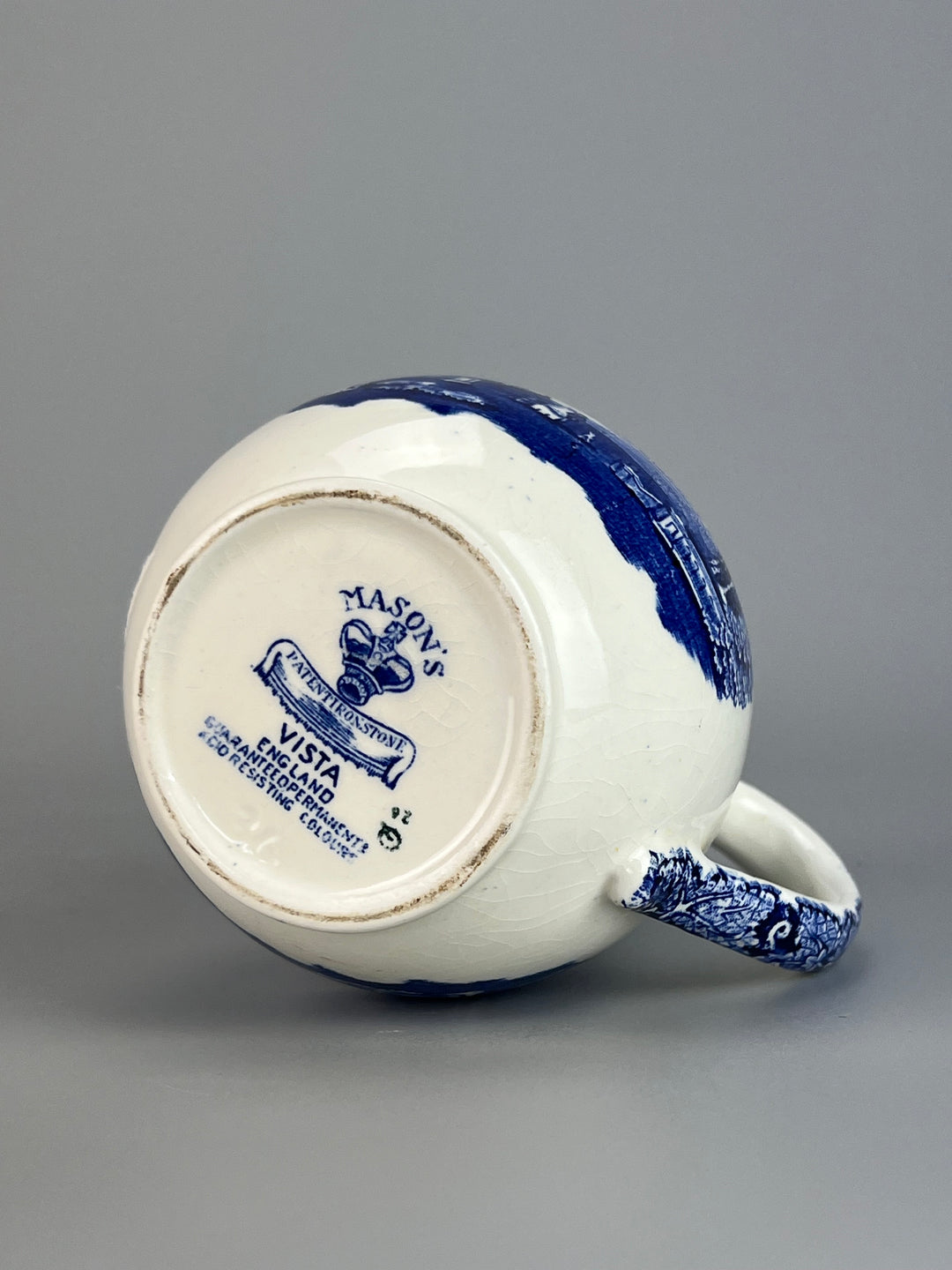 Lattiera ceramica Mason's decoro "Vista"