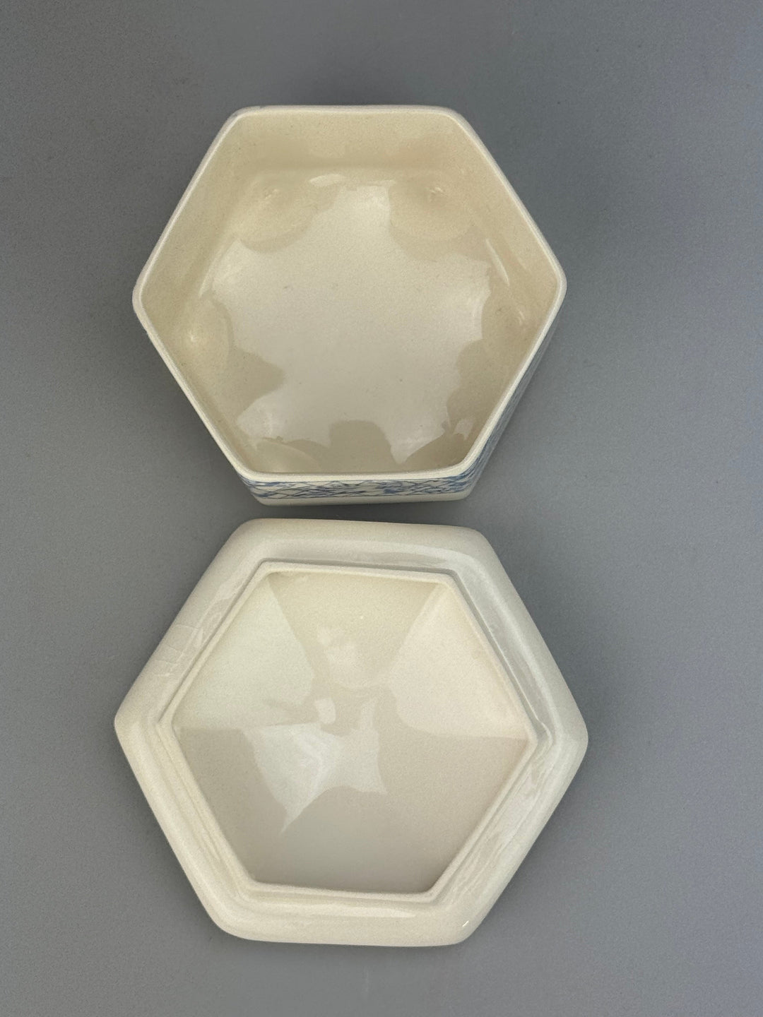Scatola ceramica Mason's decoro floreale Stratford vintage