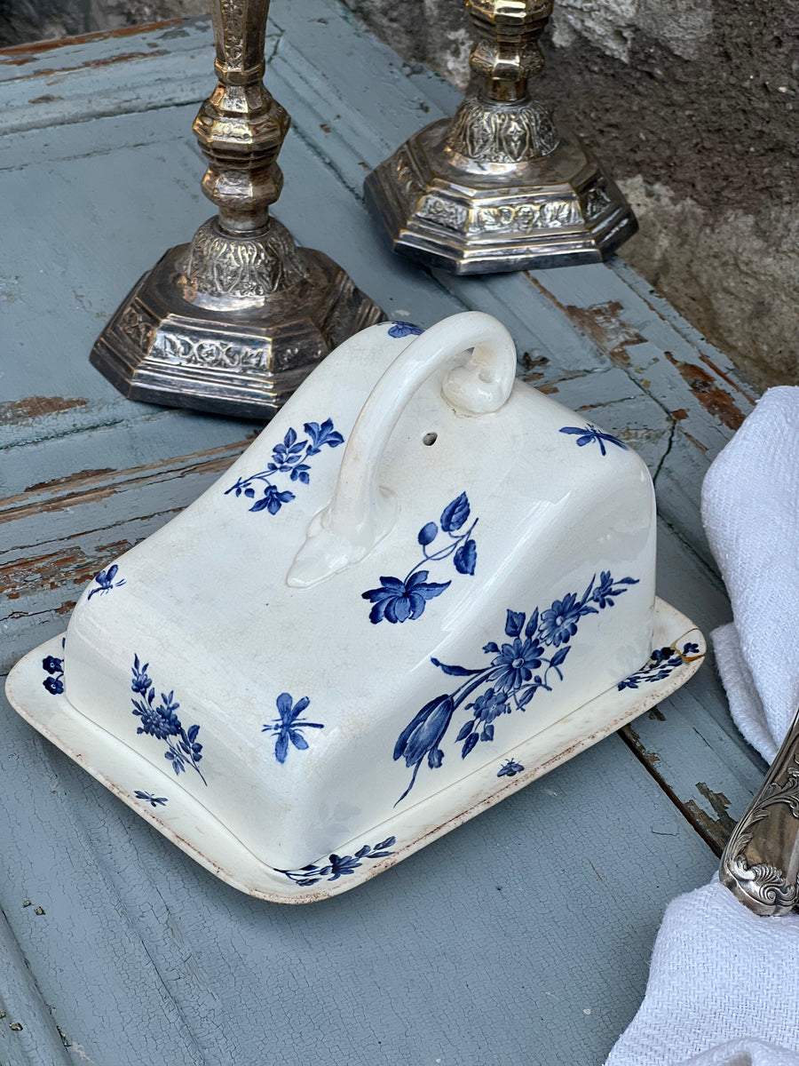 Butter Bell Di L. Tremain – Burriera In Ceramica Francese, Collezione Antique, Azzurro