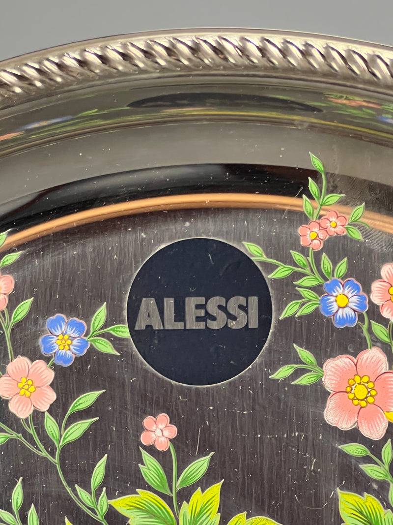 Vassoio acciaio inox Alessi fiori