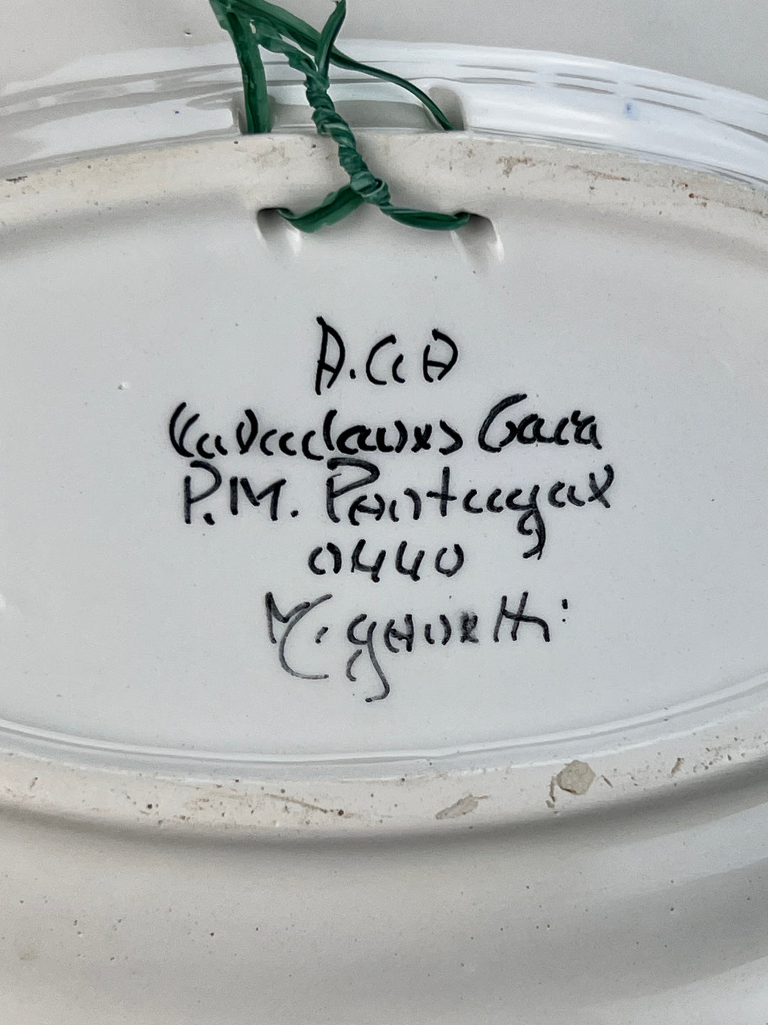Piatto ovale ceramica floreale portoghese