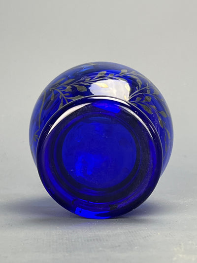 Bottiglia rosolio blu argento