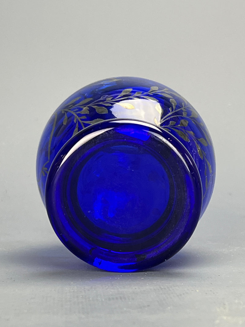 Bottiglia rosolio blu argento