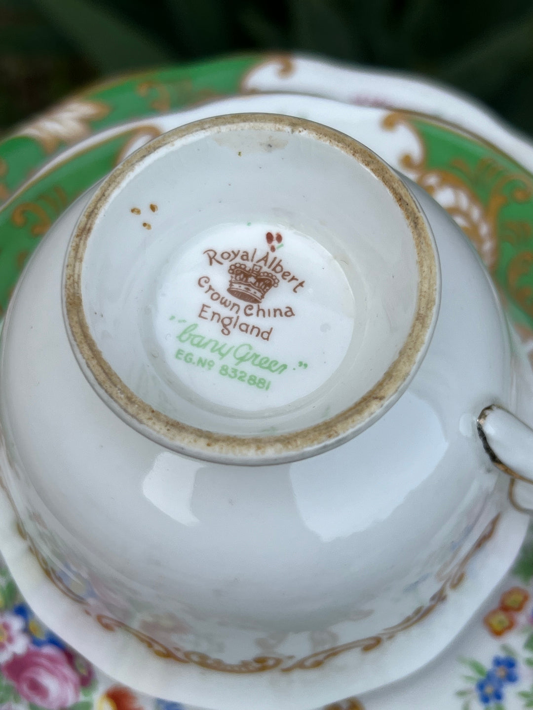 Trio tazza da tè in porcellana inglese Royal Albert