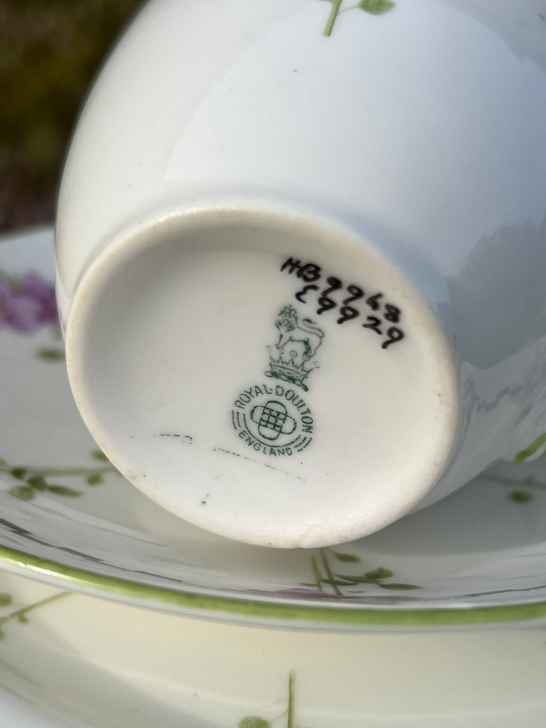 Trio tazza da tè in porcellana inglese Royal Doulton