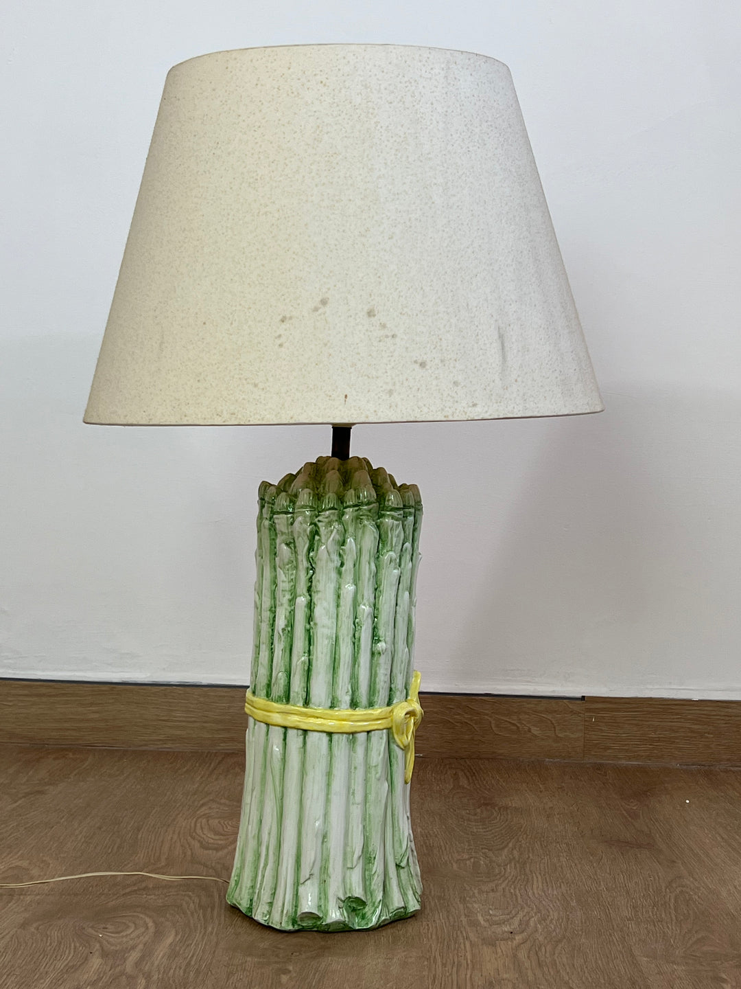 Lampada da tavolo ceramica asparagi vintage