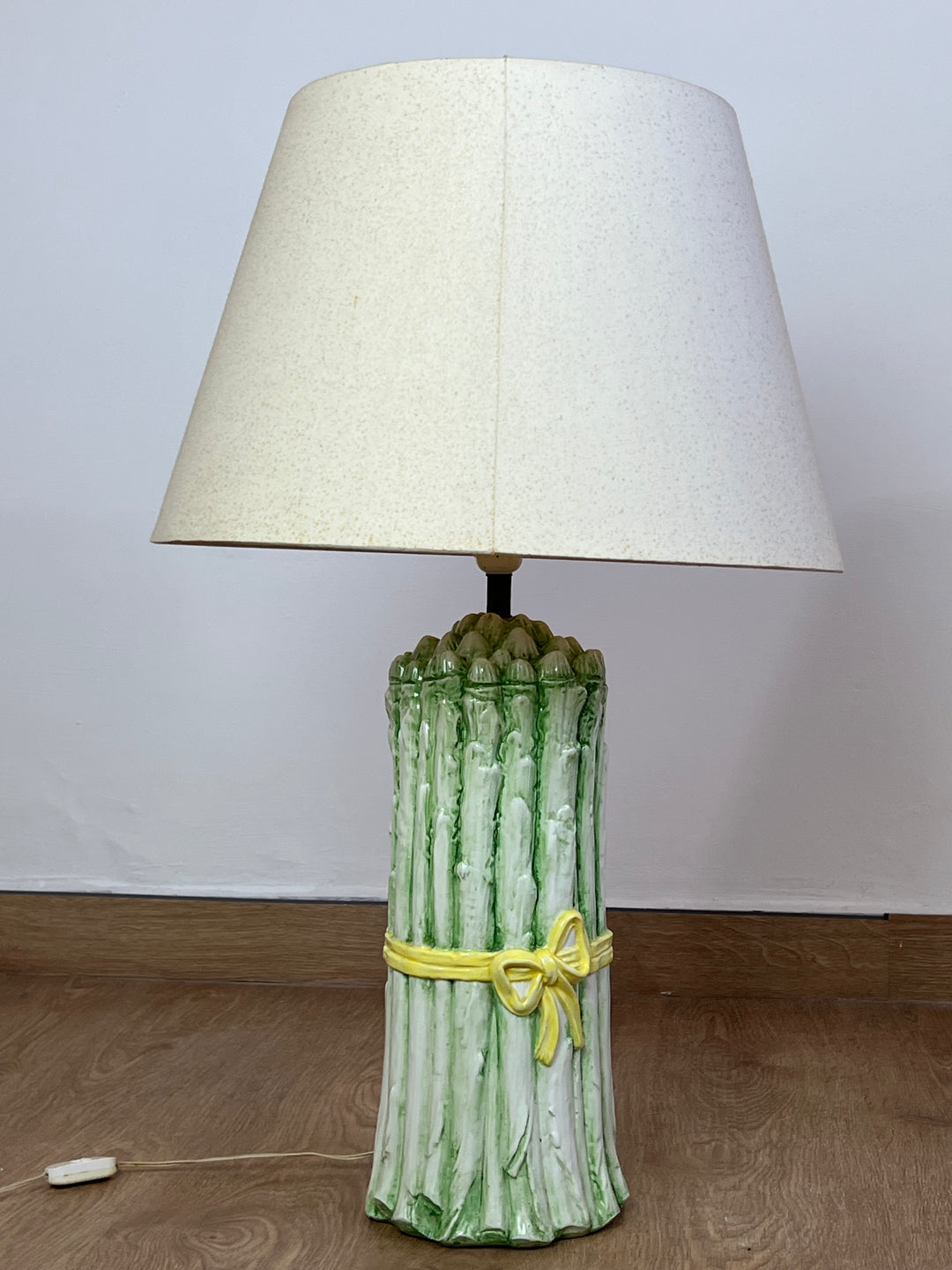 Lampada da tavolo ceramica asparagi vintage