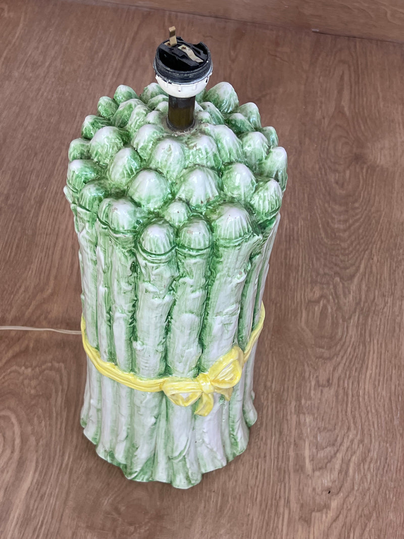 Lampada da tavolo ceramica asparagi vintage