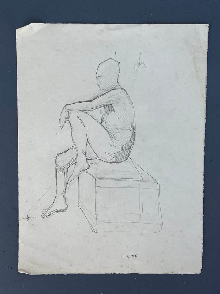 Nudo maschile accademico anni '30