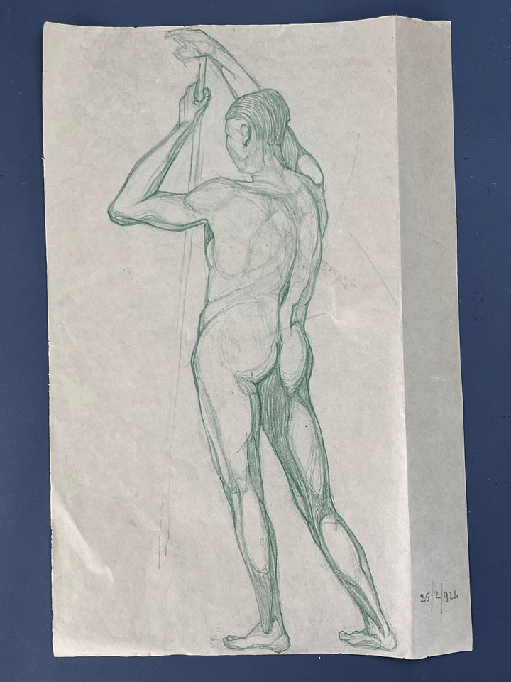 Nudo maschile accademico anni '30