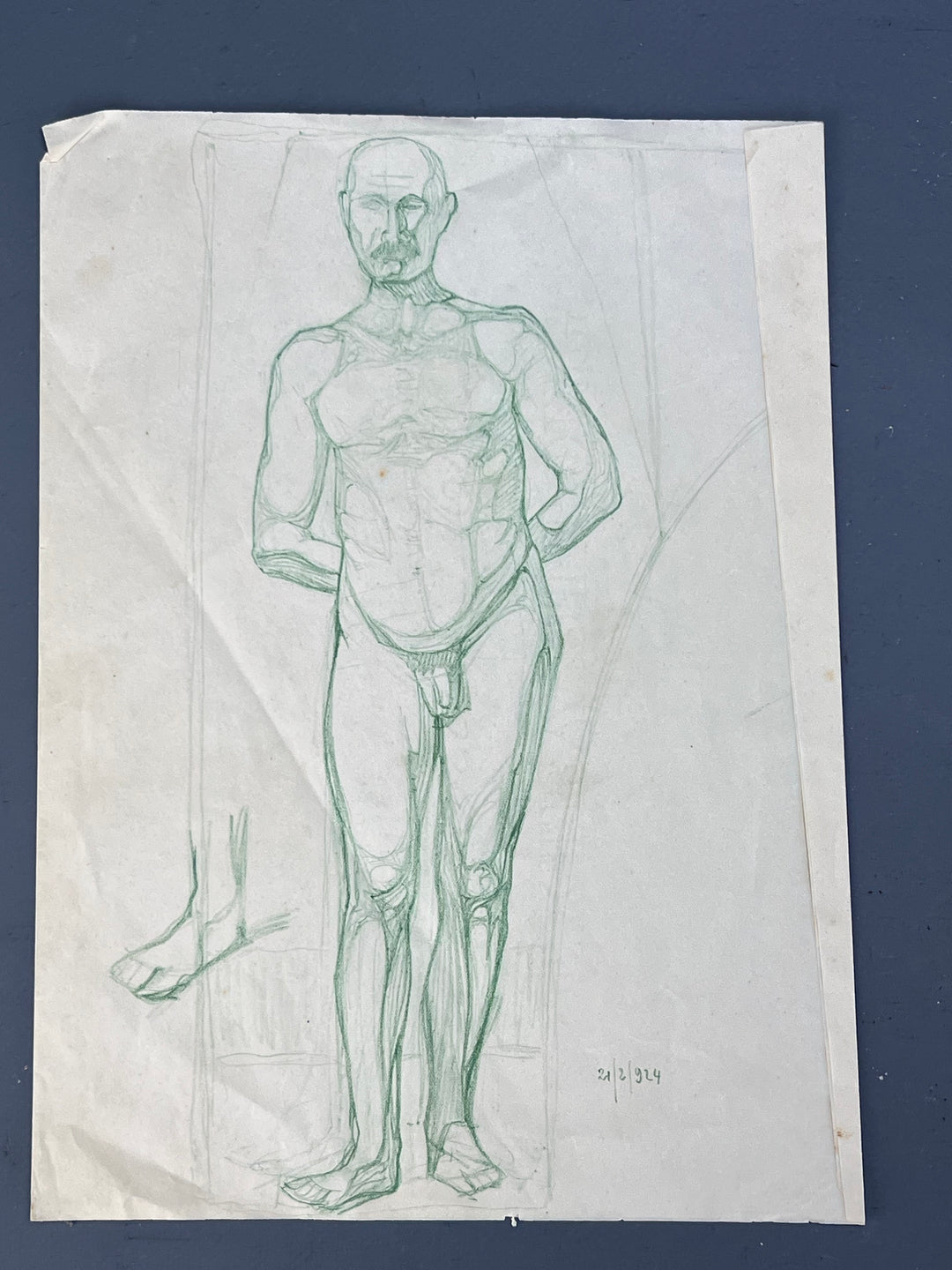 Nudo maschile accademico anni '30