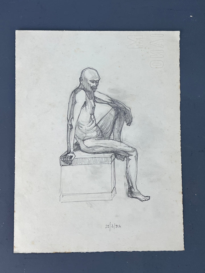 Nudo maschile accademico anni '30