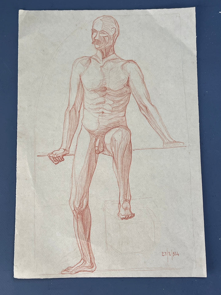 Nudo maschile accademico anni '30