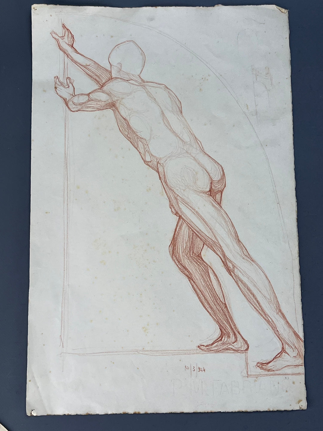 Nudo maschile accademico anni '30