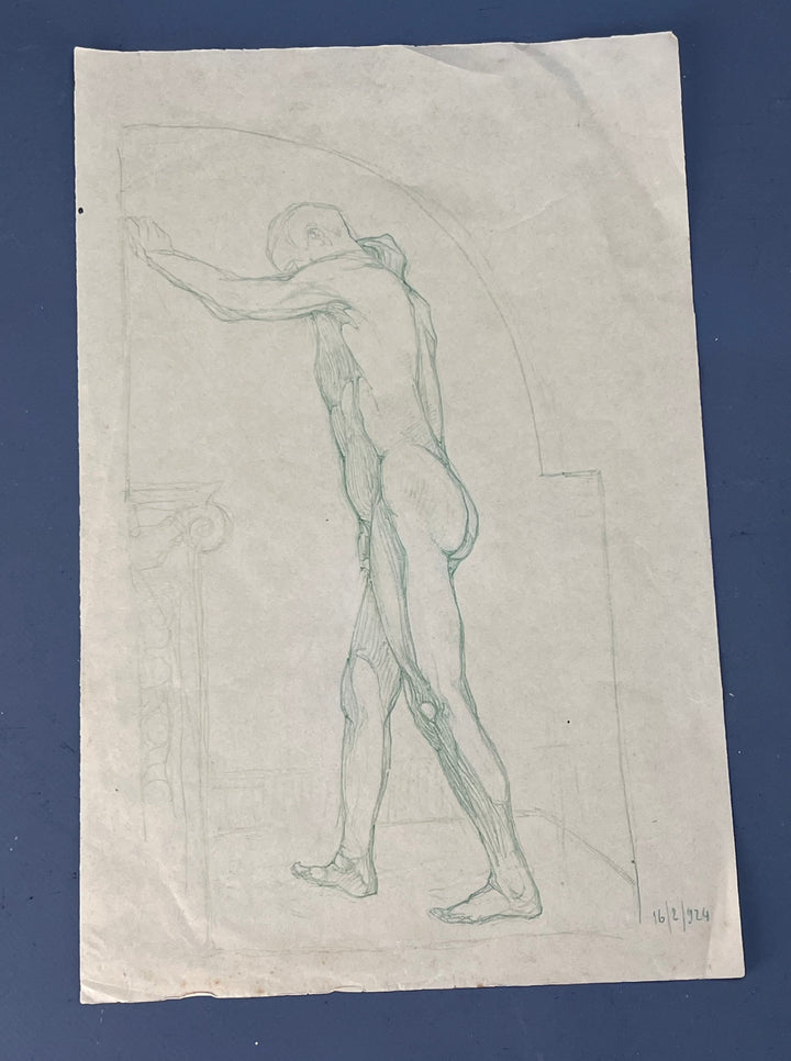 Nudo maschile accademico anni '30