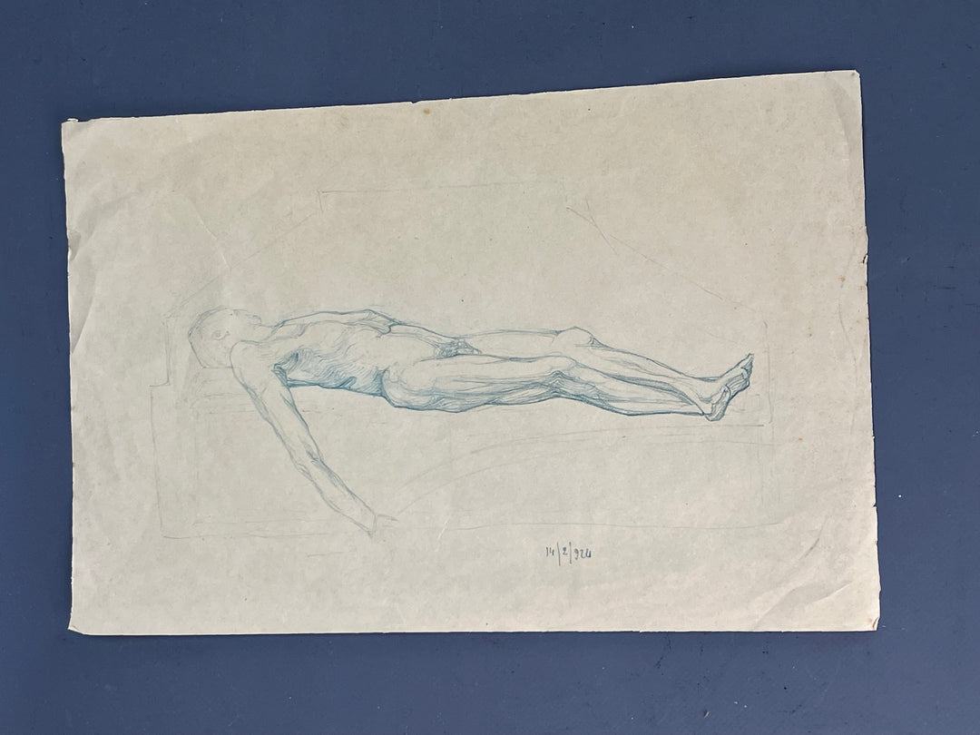 Nudo maschile accademico anni '30