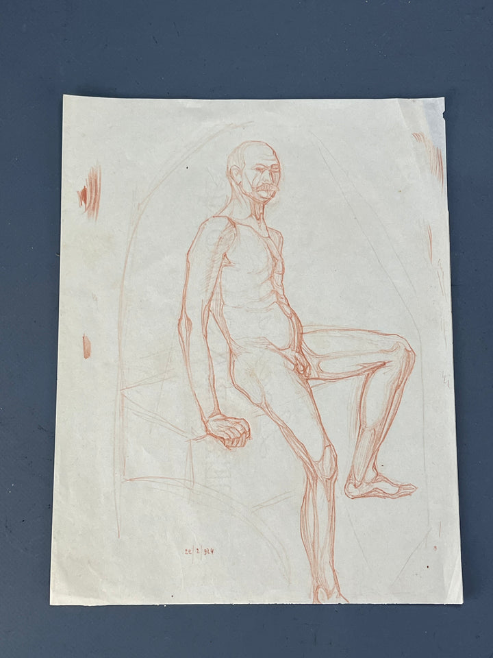 Nudo maschile accademico anni '30