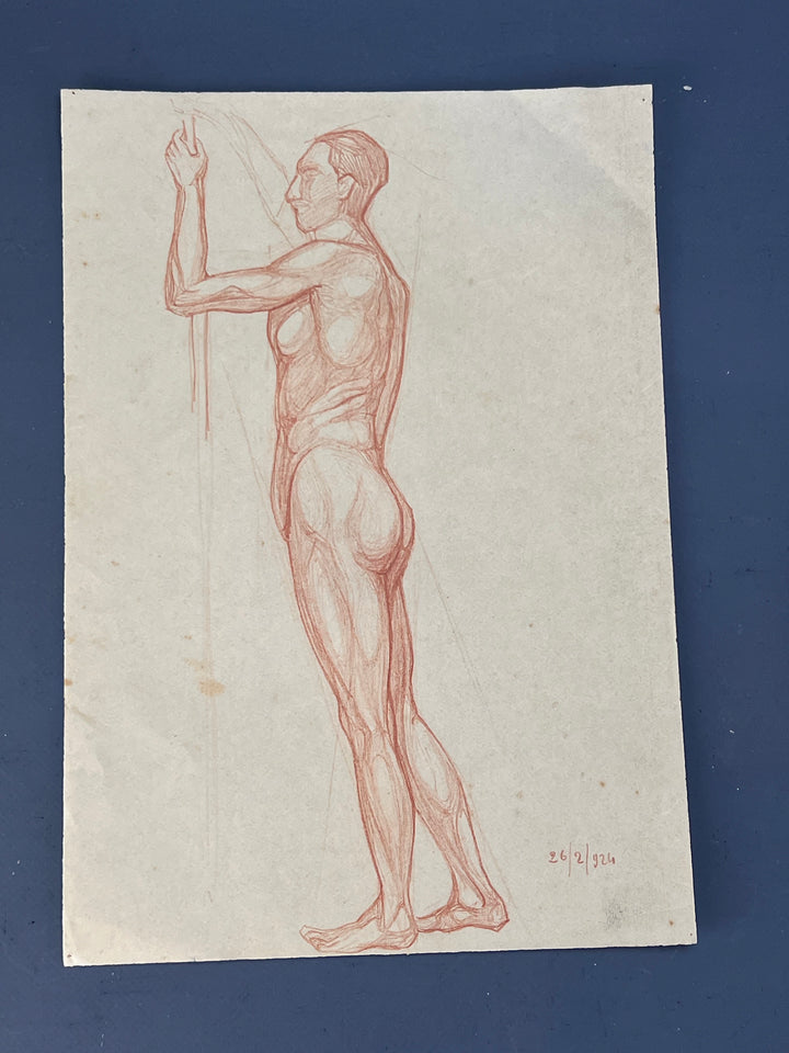 Nudo maschile accademico anni '30