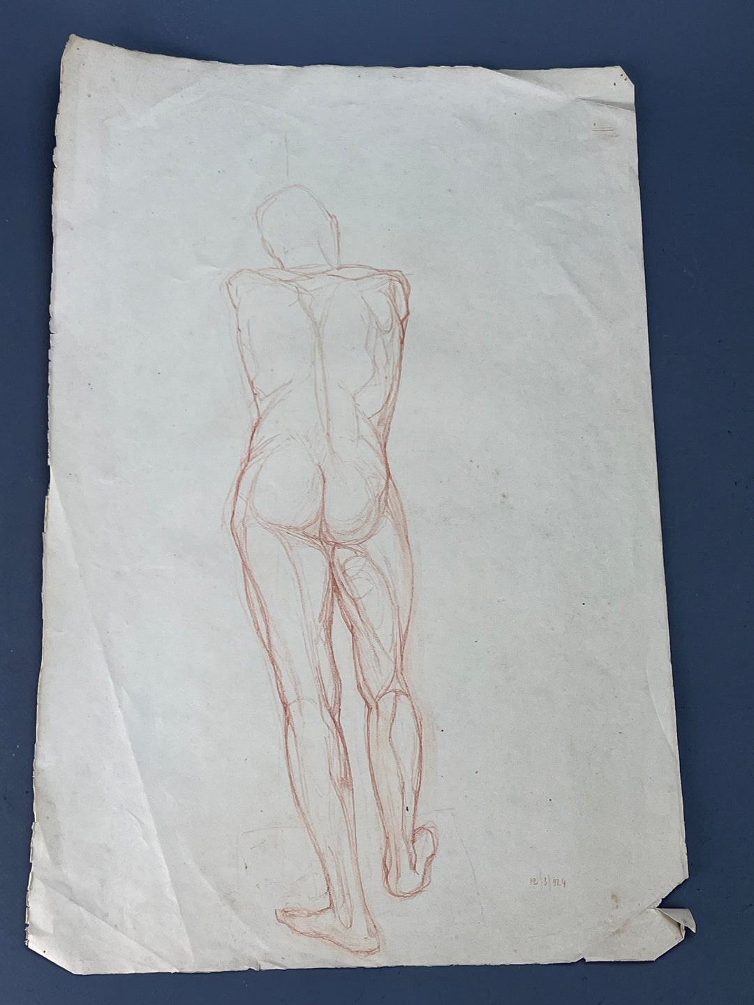 Nudo maschile accademico anni '30