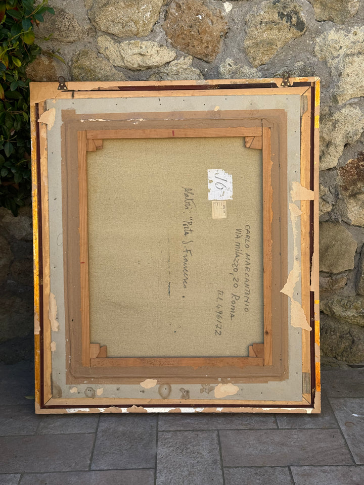 Quadro olio su tela Carlo Marcantonio Titolo Porta San Francesco