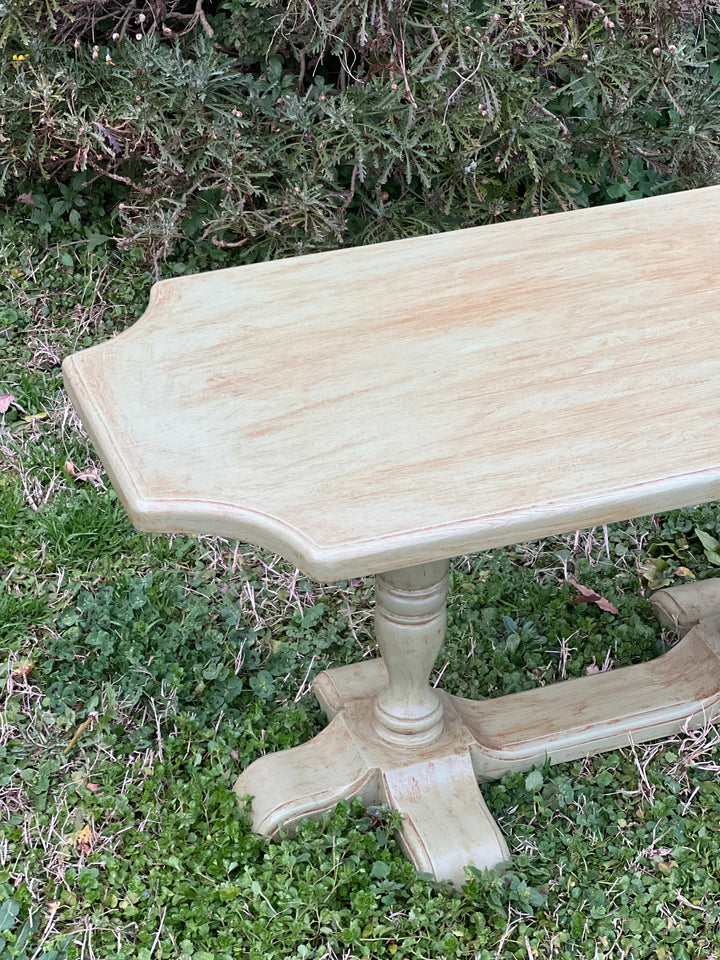 Tavolino da Salotto in Legno Massello – Verde Salvia