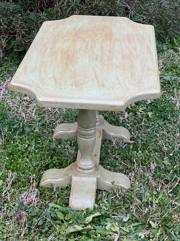 Tavolino da Salotto in Legno Massello – Verde Salvia