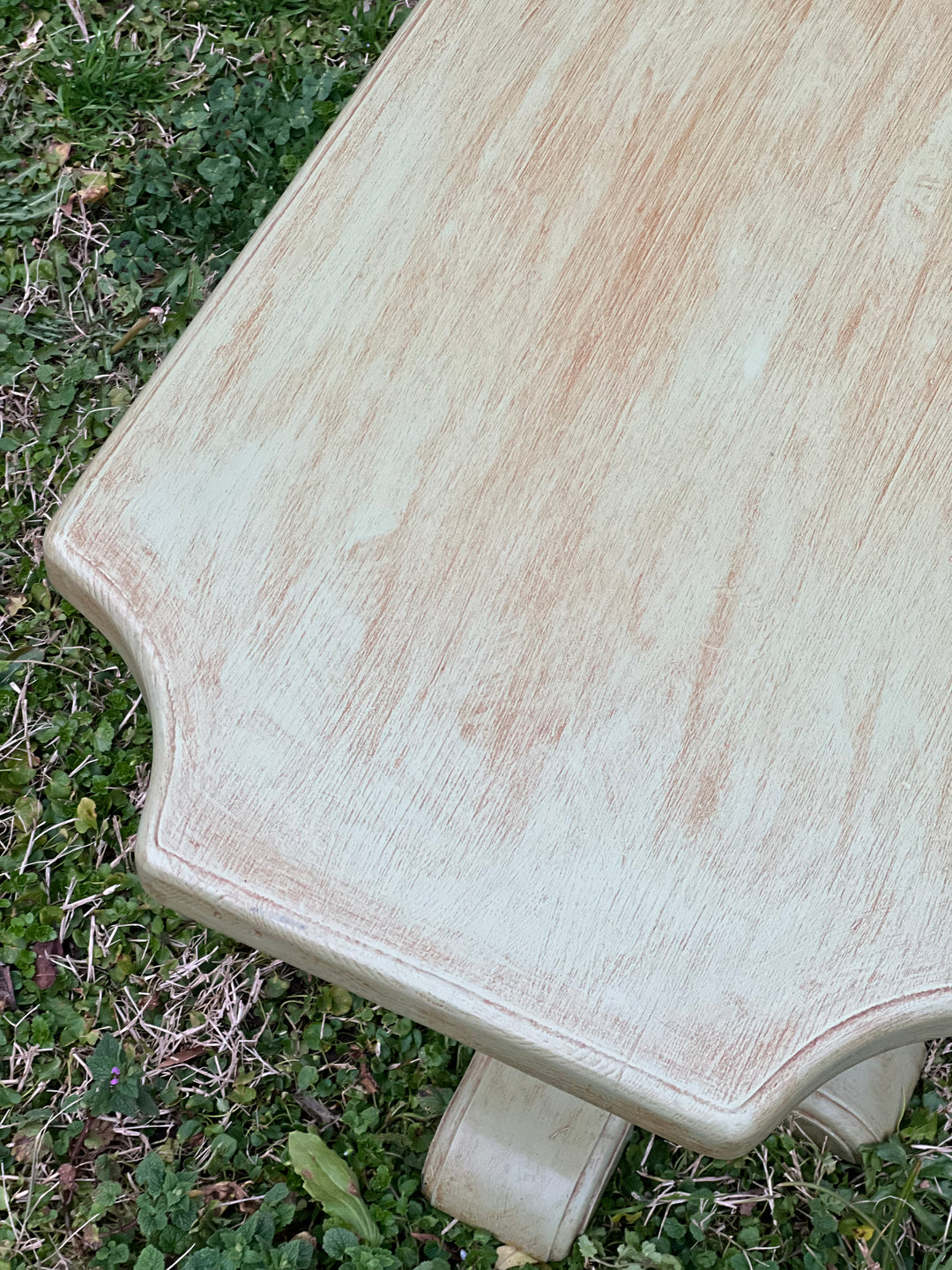 Tavolino da Salotto in Legno Massello – Verde Salvia