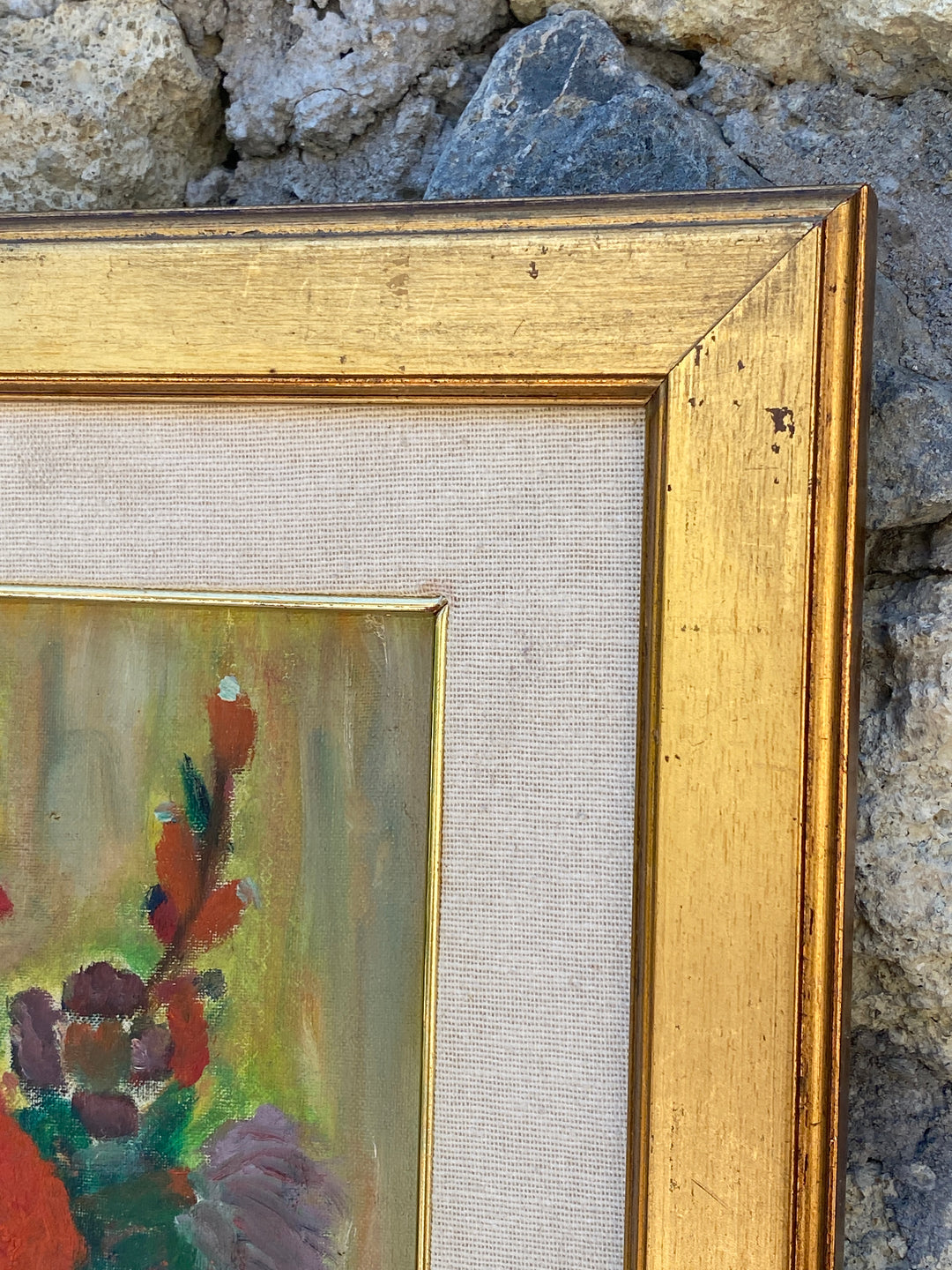 Quadro olio su tela bouquet