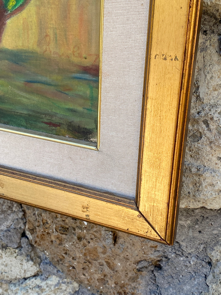 Quadro olio su tela bouquet