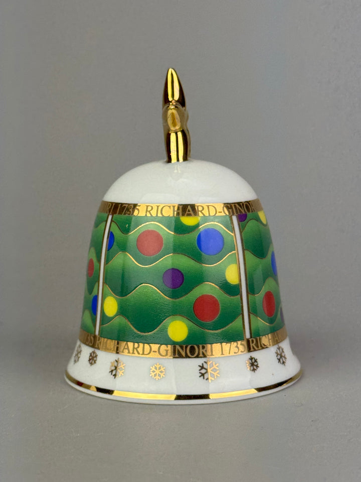 Campanella natalizia Richard Ginori “Christmas Time” in porcellana con scatola originale