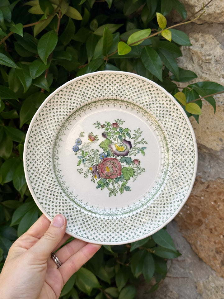 Piattini Mason’s Paynsley in ironstone inglese decoro floreale vintage