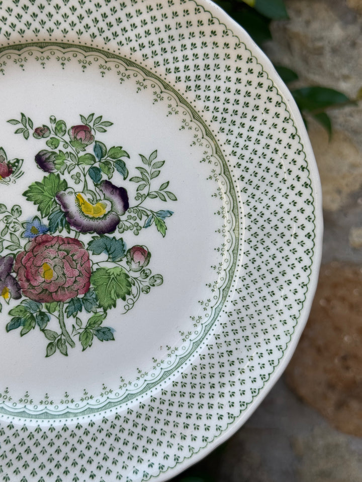 Piattini Mason’s Paynsley in ironstone inglese decoro floreale vintage