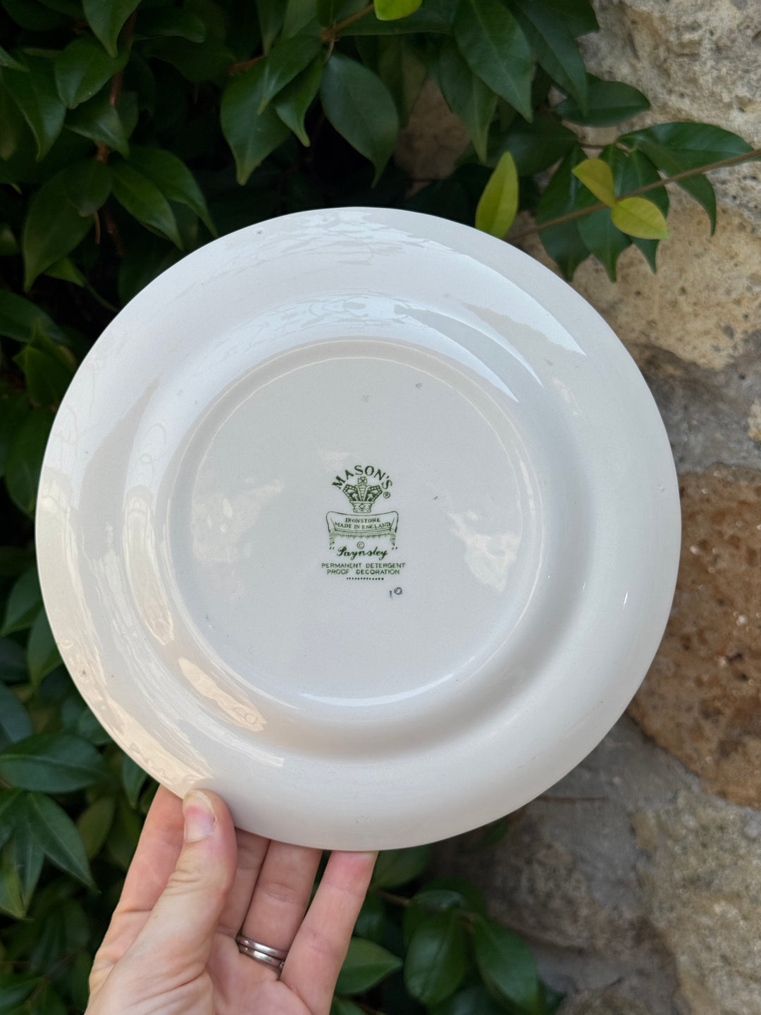 Piattini Mason’s Paynsley in ironstone inglese decoro floreale vintage