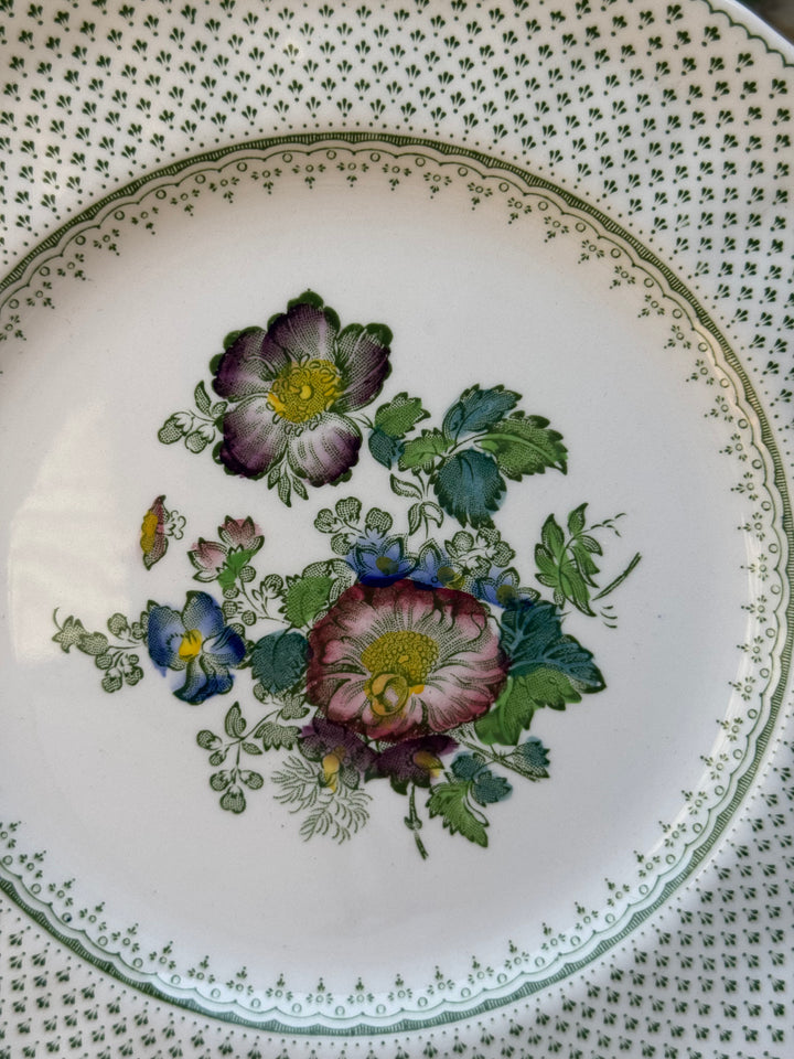 Piattini Mason’s Paynsley in ironstone inglese decoro floreale vintage