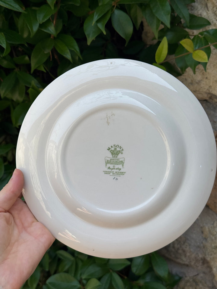 Piattini Mason’s Paynsley in ironstone inglese decoro floreale vintage