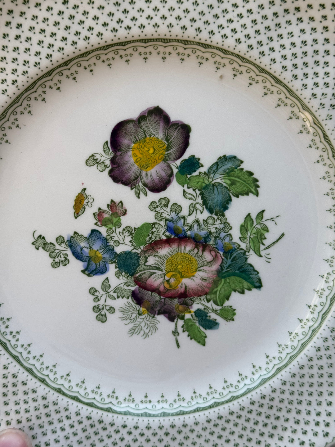 Piattini Mason’s Paynsley in ironstone inglese decoro floreale vintage