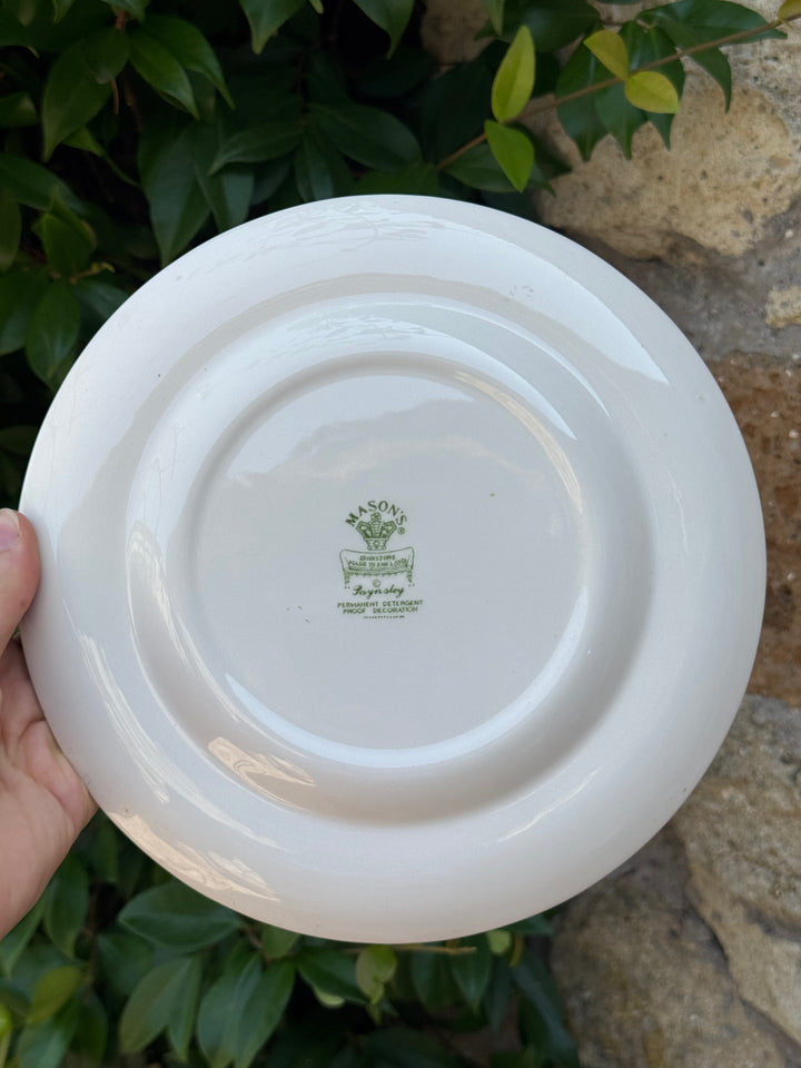 Piattini Mason’s Paynsley in ironstone inglese decoro floreale vintage