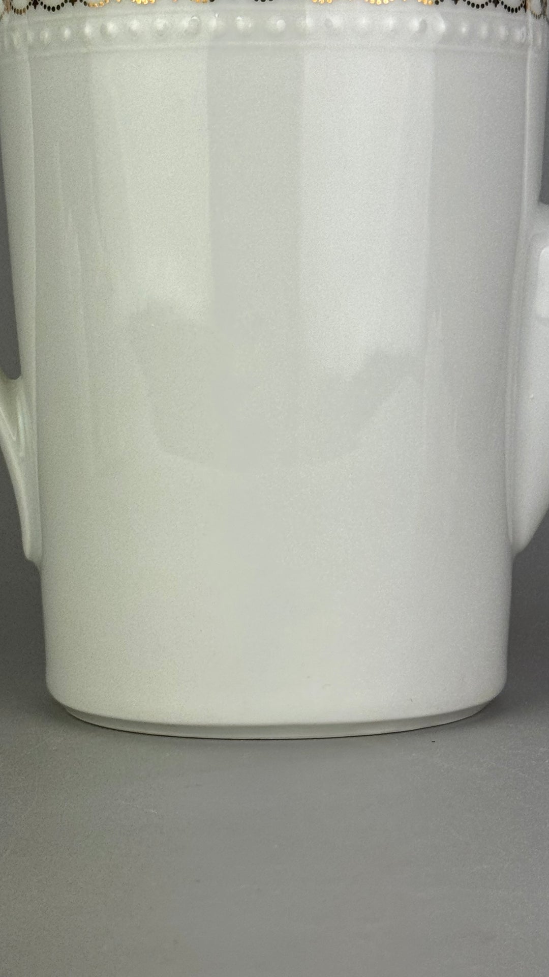 Servizio da caffè vintage Bareuther Waldsassen Bavaria in porcellana bianca e oro 12 persone