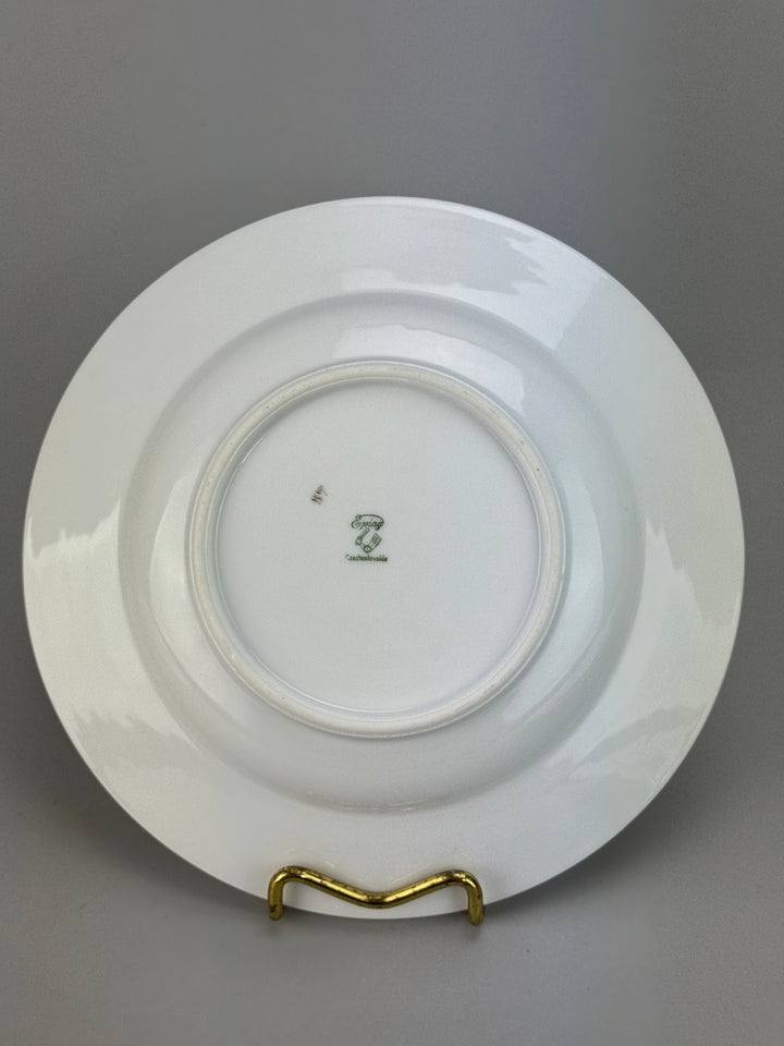 Servizio piatti 10 persone vintage Epiag Czechoslovakia con ghirlande floreali