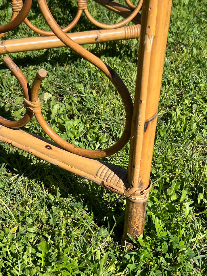 Paravento vintage italiano bambù anni '70