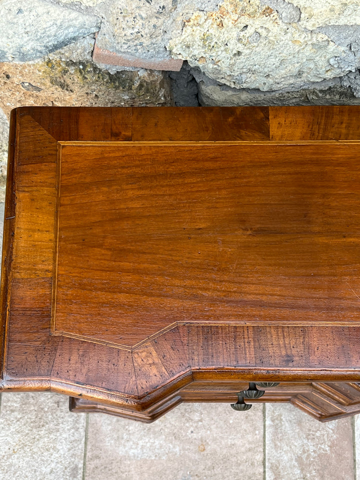 Cassettiera legno decoro intarsiato