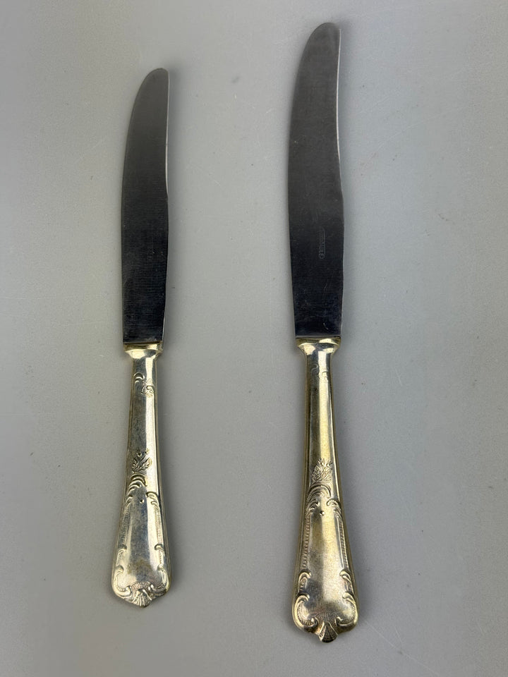 Servizio di posate vintage silverplate per 6 persone con posate da servizio