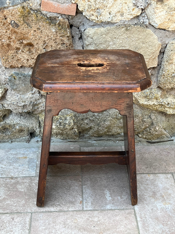 Sgabello in Legno Massello – Rustico d’Epoca