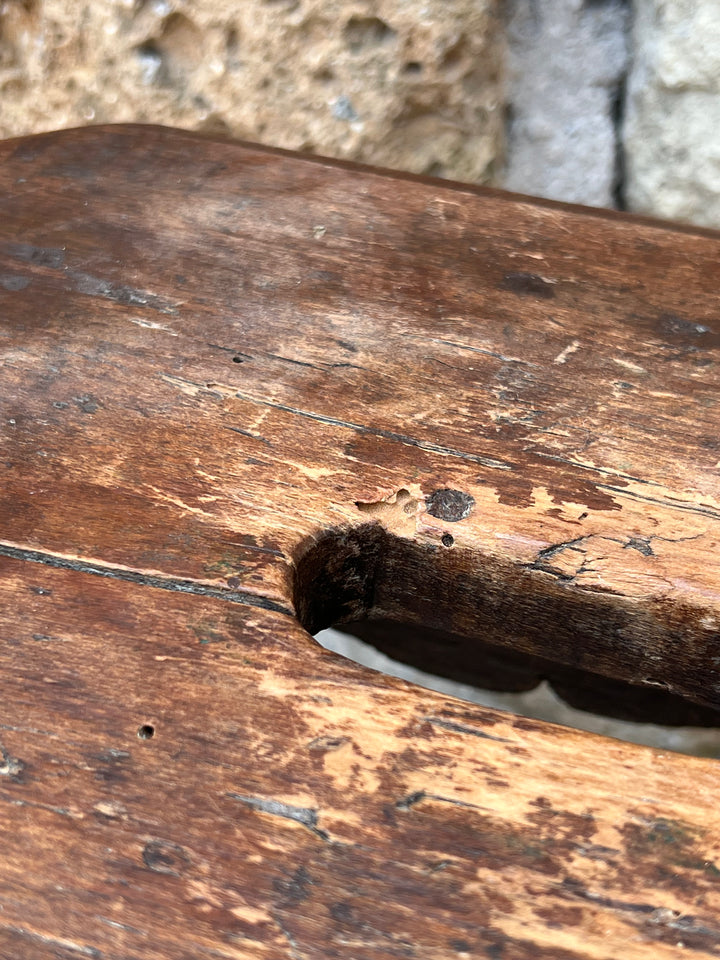 Sgabello in Legno Massello – Rustico d’Epoca
