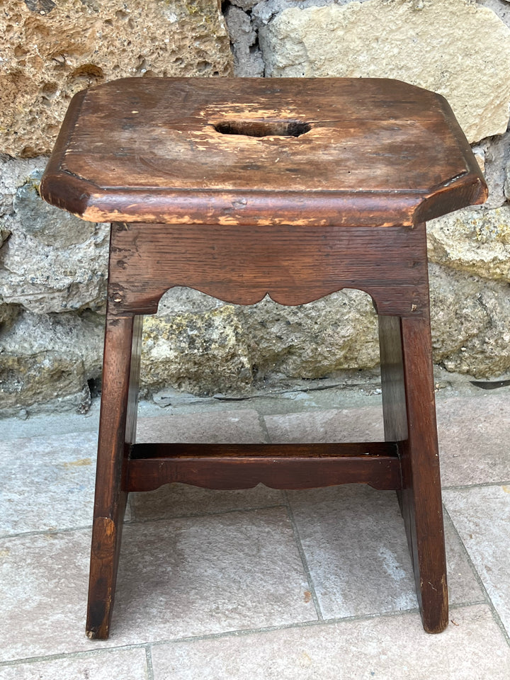 Sgabello in Legno Massello – Rustico d’Epoca