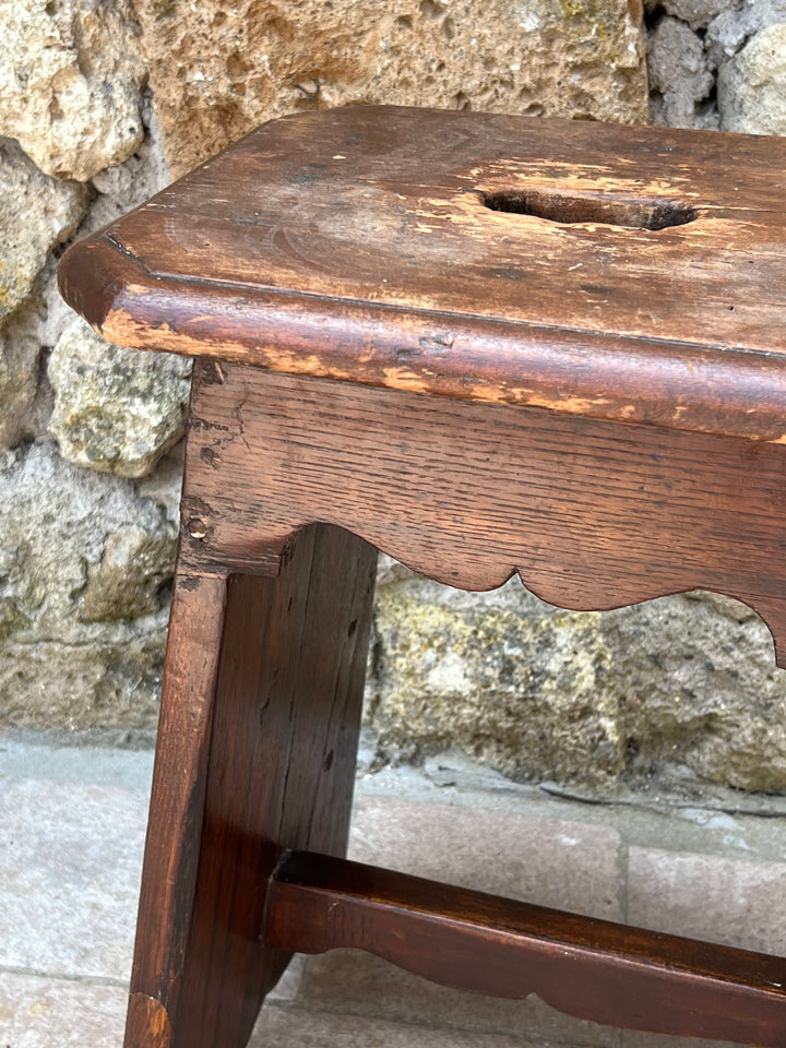 Sgabello in Legno Massello – Rustico d’Epoca